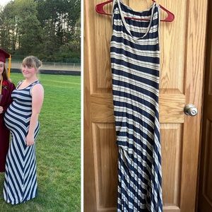 Striped maxi dress
